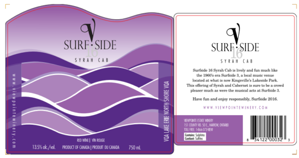 2016 Surfside Syrah Cab - Image 2