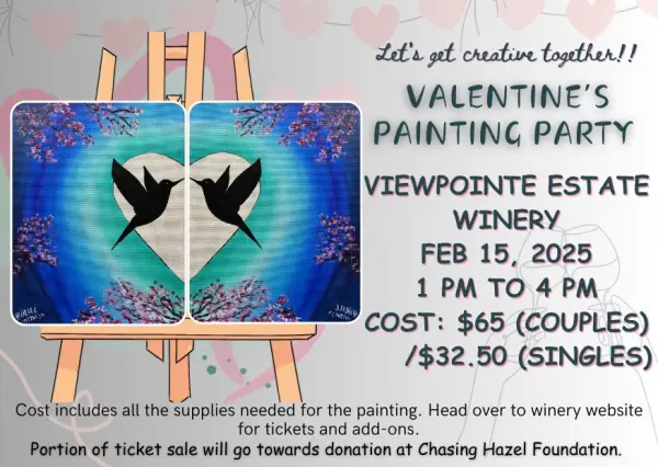 Painting Party COUPLES Ticket - February 15, 2025